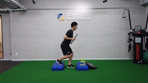 Hurdle Step-over to Decline Box w/Bring Plate Behind Neck