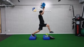 Hurdle Step-over to Decline Box w/Snatch / Aqua Bag