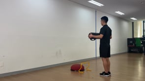 Scale Jump to Bosu to Wall / Aqua Bag on Shoulder