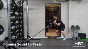 Landmine Squat to Press