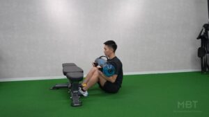 V-Sit w/OH Press Trunk Torque / Plate